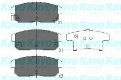 KAVO PARTS kbp4547 -  Комплект тормозных колодок, дисковый тормоз